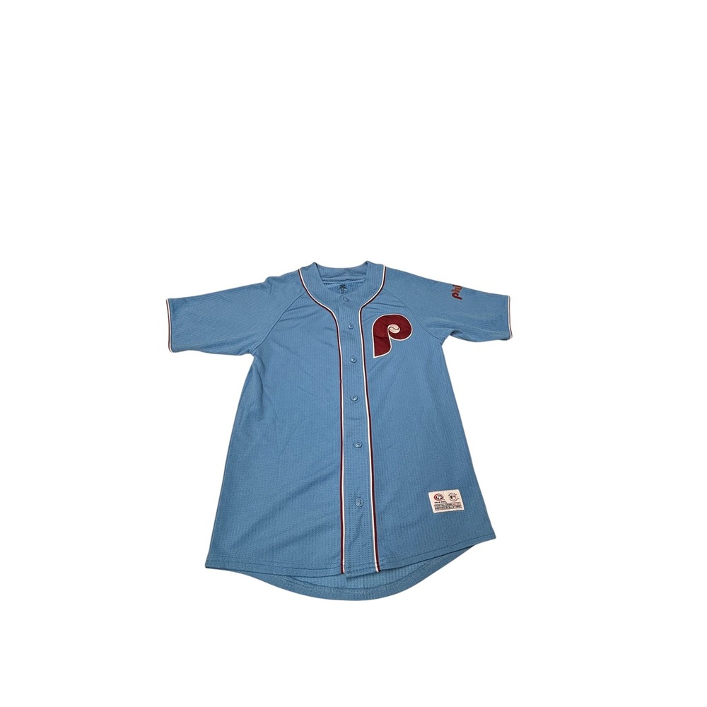 True Fan Philadelphia Phillies Nick Castellanos 8‎ Blue Jersey Small 84661
